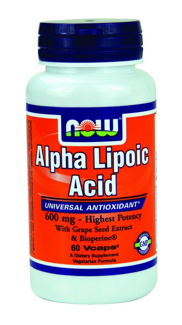 Now Foods Alpha Lipoic Acid 600 Mg 60 VCaps
