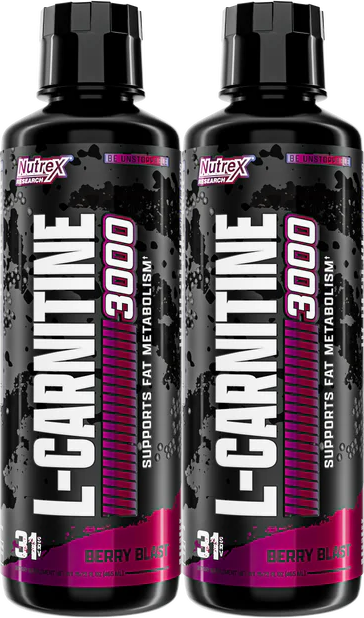 Nutrex Liquid Carnitine 3000 Berry Blast - 2 x 31 Servings TWINPACK