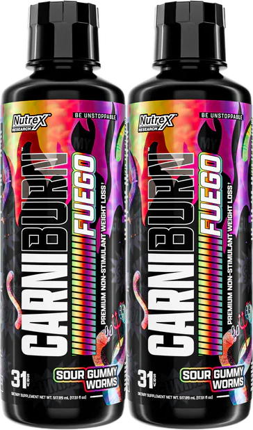 l carnitine 3000 sour gummy worm Nutrex Carniburn Fuego Sour Gummy Worms