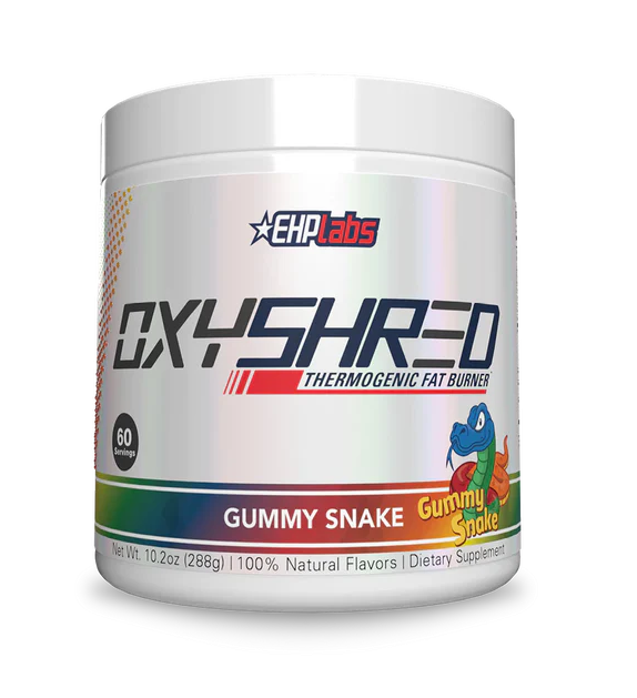 OxyShred Thermogenic FatBurner Gummy Snake 60 Servings by EHPlabs