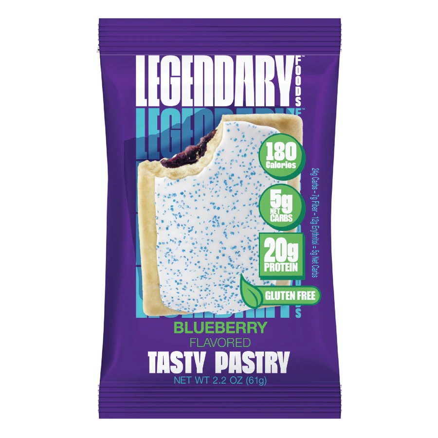Legendary Foods Tasty Pastry Toaster Pastries Blueberry 10 Pastries