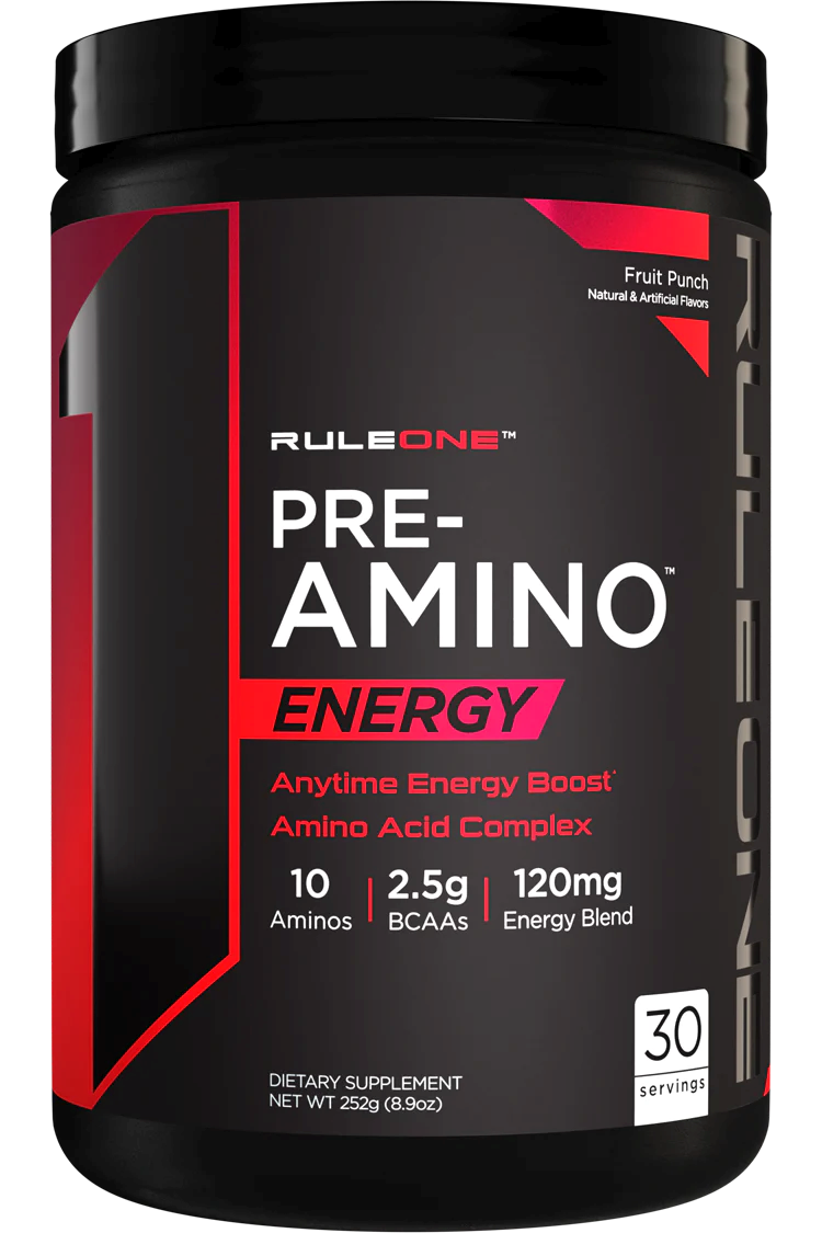 Rule 1 R1 Pre Amino Energy Fruit Punch 30 Servings
