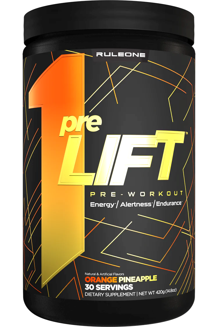 Rule 1 R1 PreLIFT Pre-Workout Orange Pineapple - 30 Servings