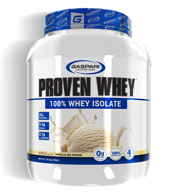 Gaspari Nutrition Proven Whey 100 Hydrolyzed Whey Isolate Vanilla 4 Lb