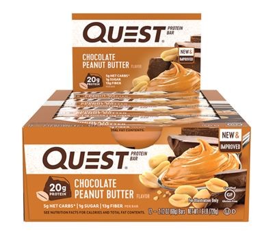 Quest Bar Chocolate Peanut Butter - 12 Bars