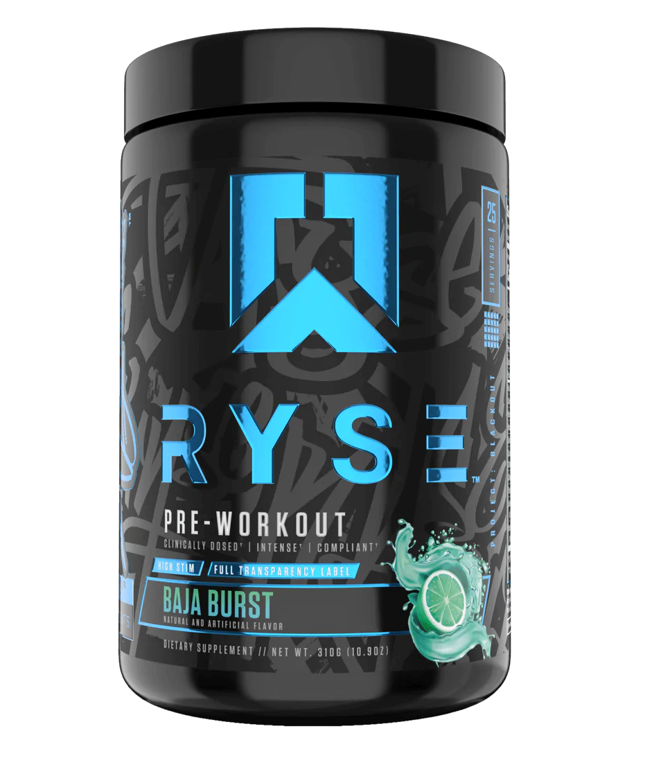 Ryse Project Blackout PreWorkout SunnyD Tangy 25 Servings