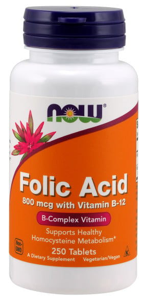 Now Foods Folic Acid 800 Mcg - 250 Tab