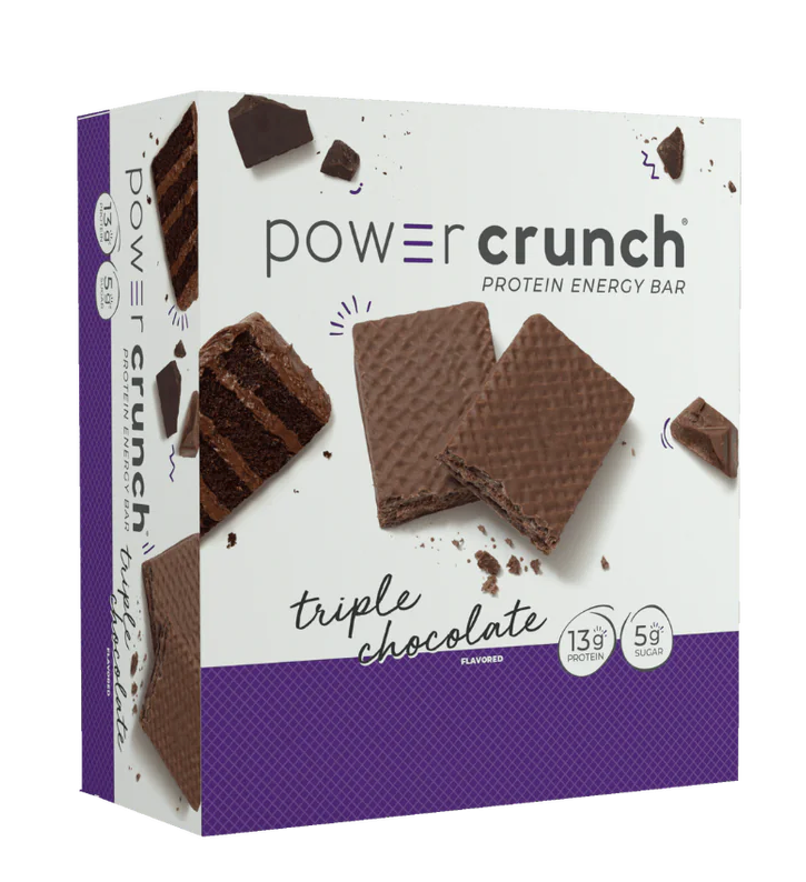 Power Crunch Bar Triple Chocolate 12 Bars by Power Crunch Bars