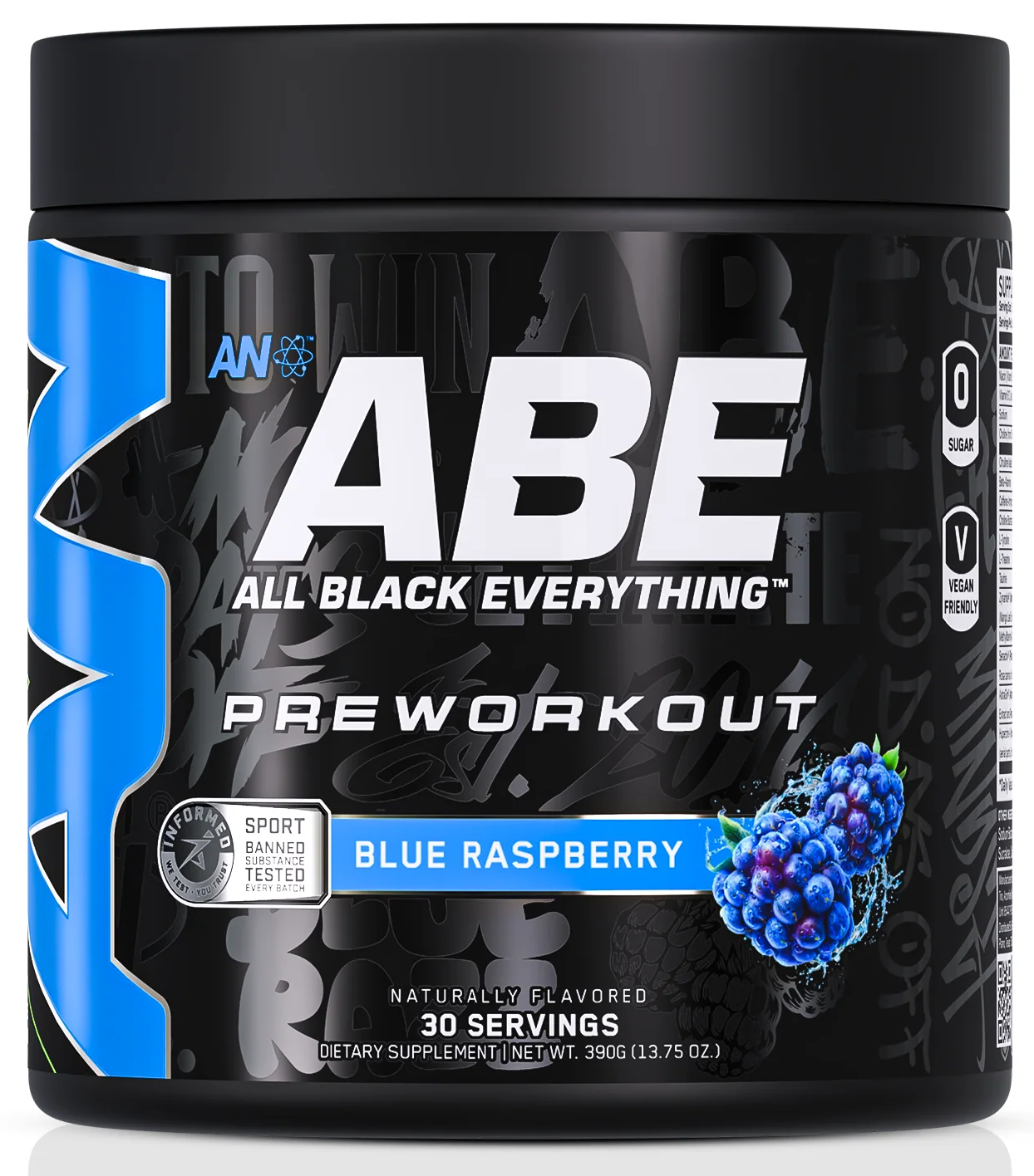 ABE Ultimate Pre-Workout Blue Razz - 30 Servings by ABE Nation
