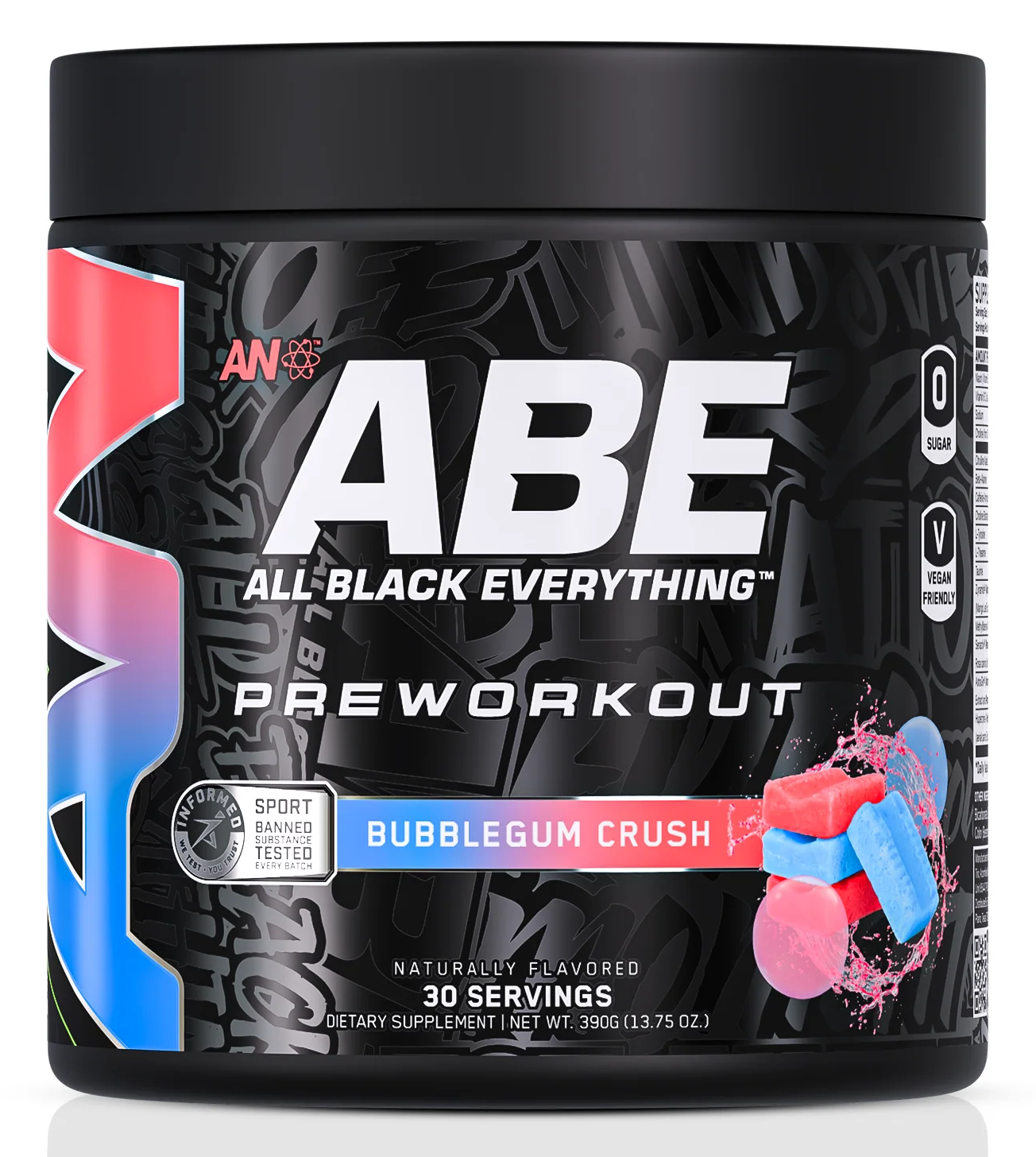 ABE Ultimate Pre-Workout Bubble Gum Crush - 30 Servings by ABE Nation