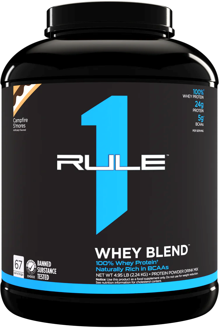 Rule 1 R1 Whey Blend 100 Whey Protein Campfire Smores 495 Lb 4469