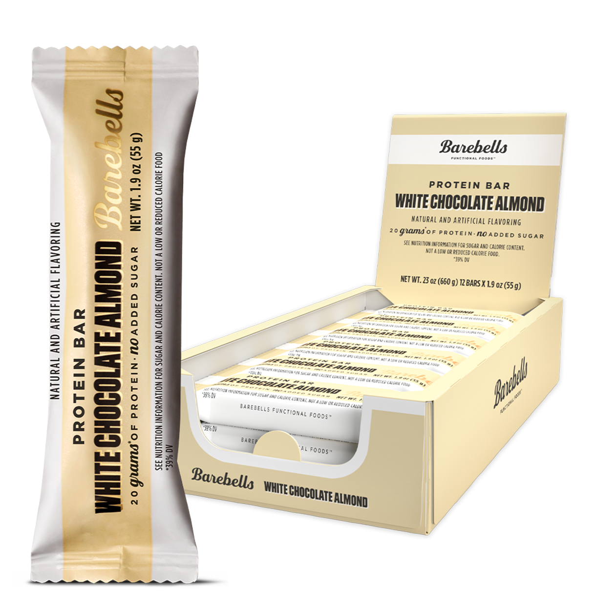 Barebells Protein Bars White Chocolate Almond 12 Bars