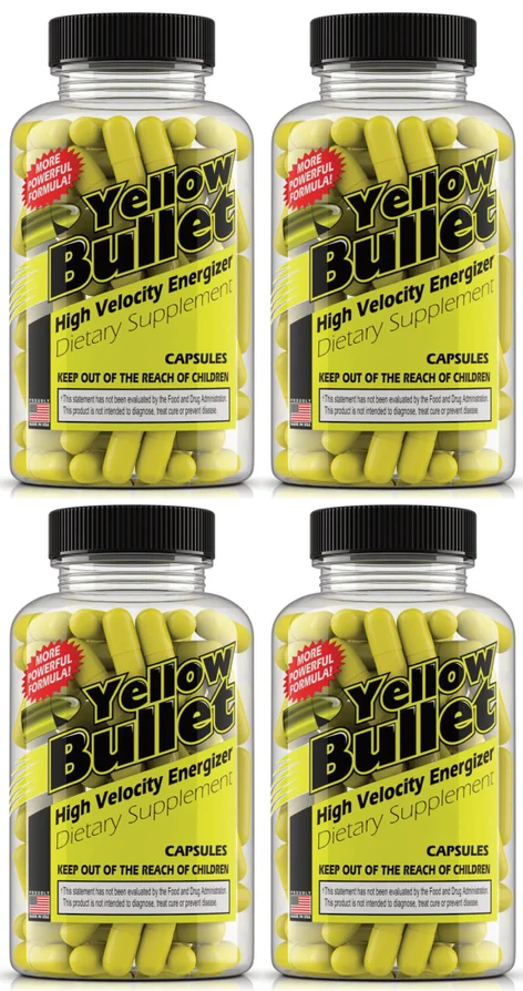 HardRock Yellow Bullet TWINPACK - 2 x 60 Capsules Bottles by HardRock ...