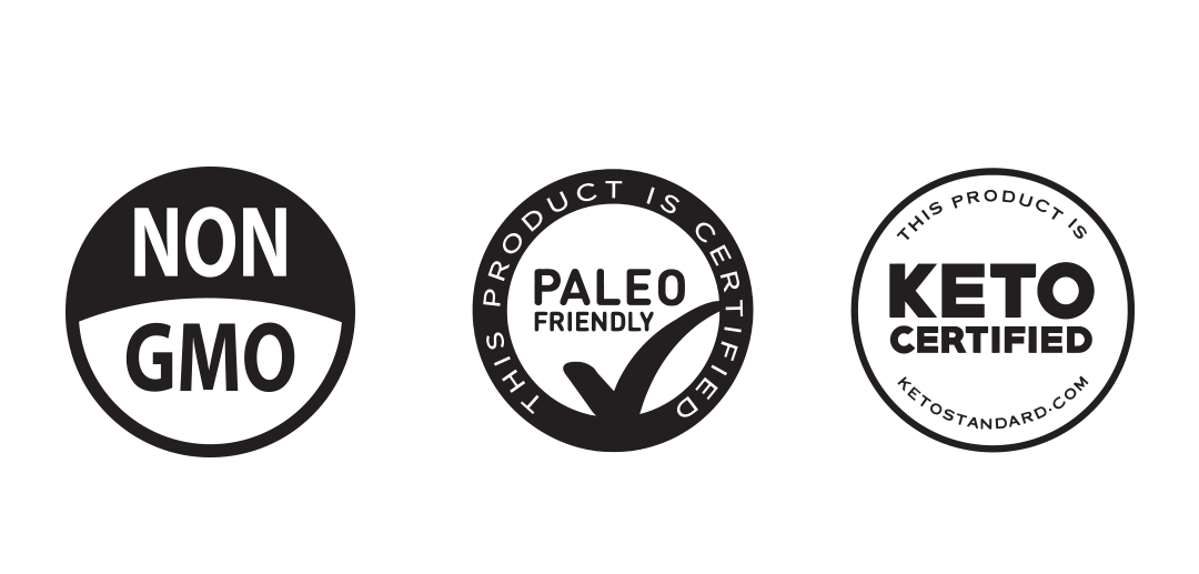 Non-GMO and Paleo friendly endorsed product that also carries a Keto certification from ketostandard.com.