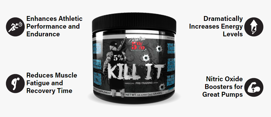 5% Nutrition Kill It Pre Workout Push Pop - 30 Servings