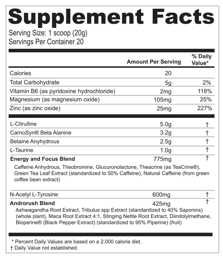 Betancourt B Nox Reloaded Power Punch 20 Servings