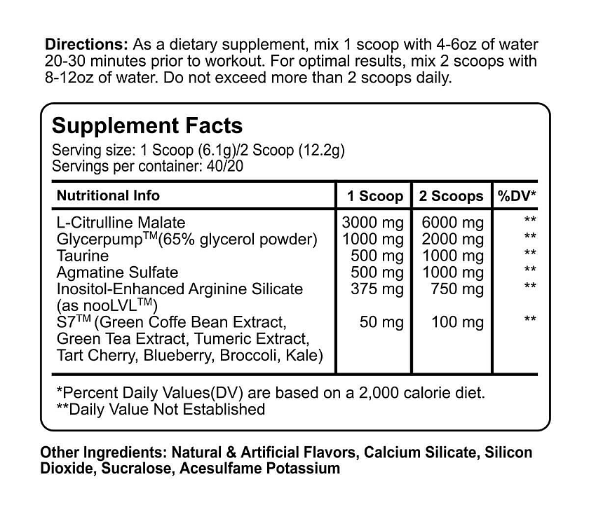 Psycho Pharma Edge Pump Vein Nextor - 20-40 Servings