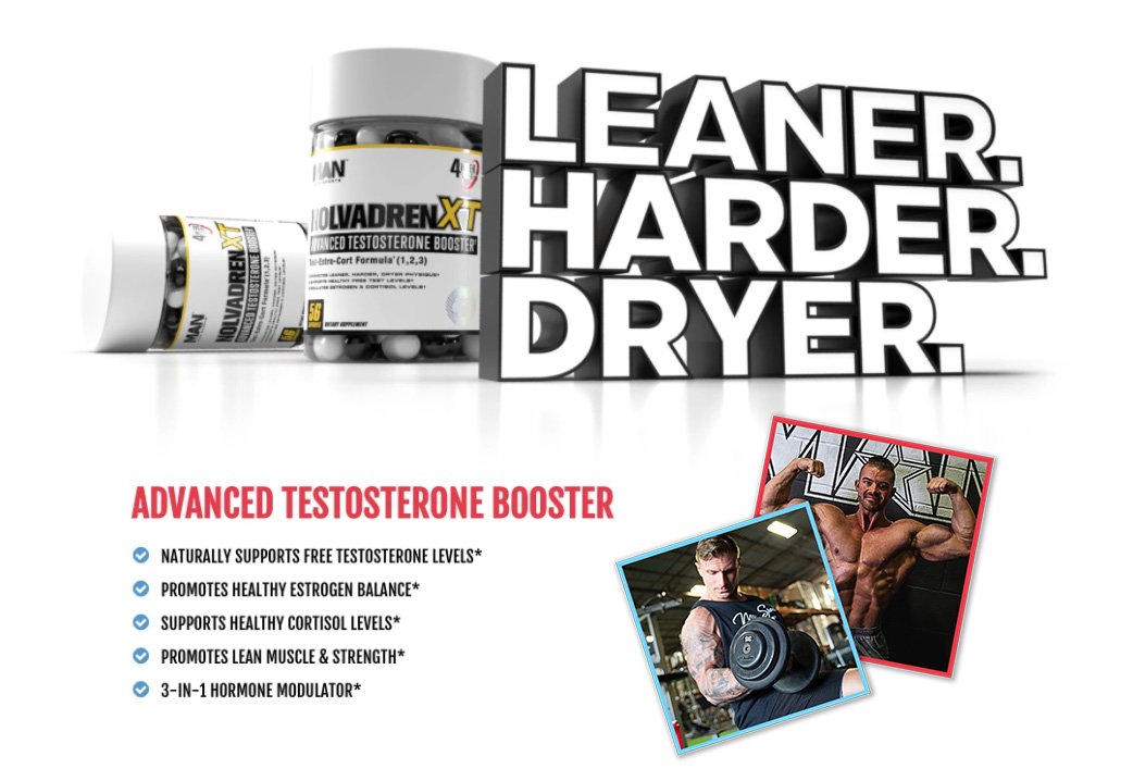 Han Holvadrenxt advanced testosterone booster promotes healthy hormone levels and lean muscle growth.