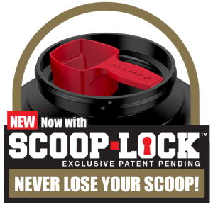 New product features Scoop Lock technology to ensure you never lose your scoop again.