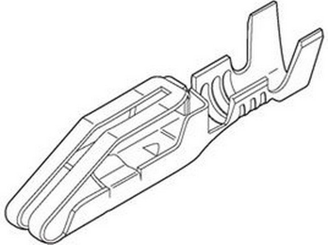 Split Terminal Pin for .156