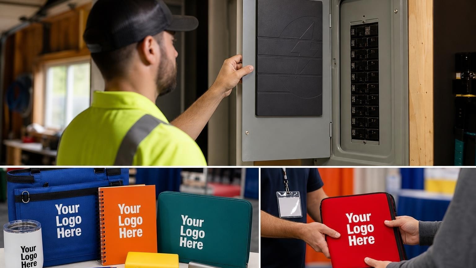 A heavy-duty magnetic directory affixed to the inside door of an electrical breaker box in a residential utility space.
