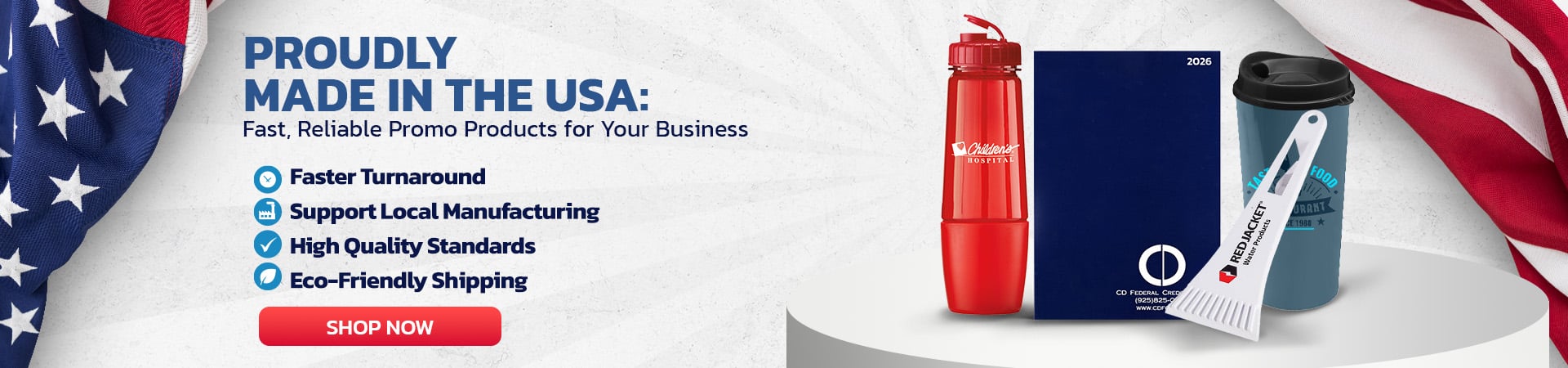 Made in USA promo items