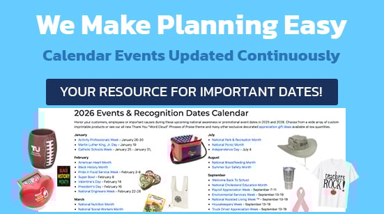 2026 Events & Recognition Dates Calendar