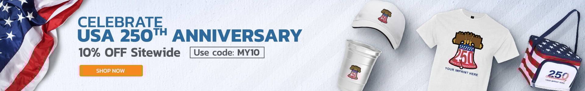 Patriotic items for 250th anniversary