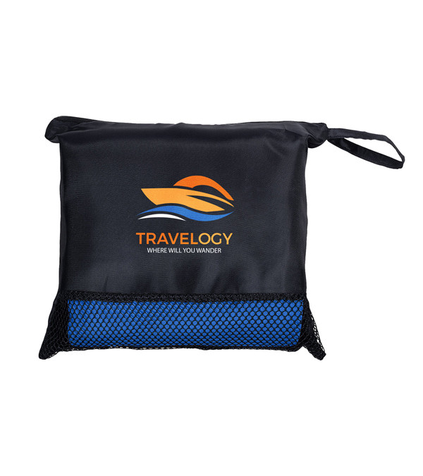 Travel Blanket In Pouch - Transfer | Myron Promotional Products