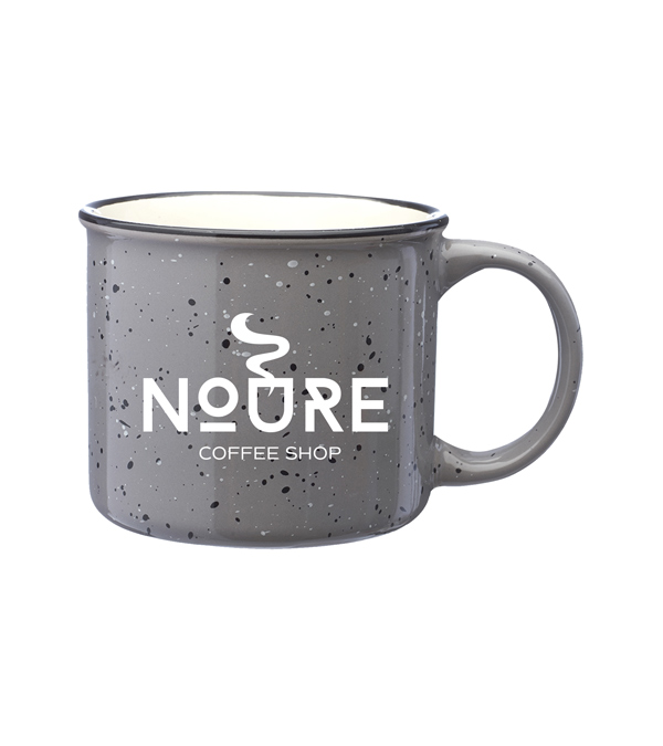 13 oz. Ceramic Campfire Coffee Mugs | Myron Promotional Products