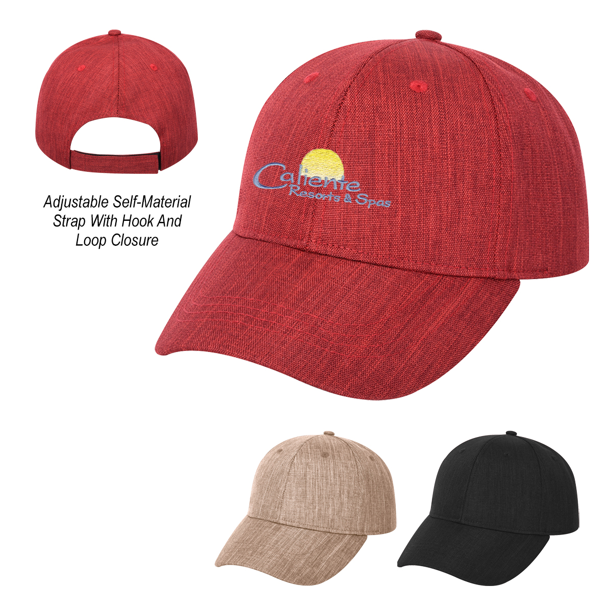 heathered cap - structured and adjustable design