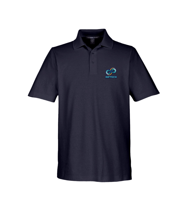 Devon & Jones CrownLux Performance Men's Plaited Polo - Embroidery