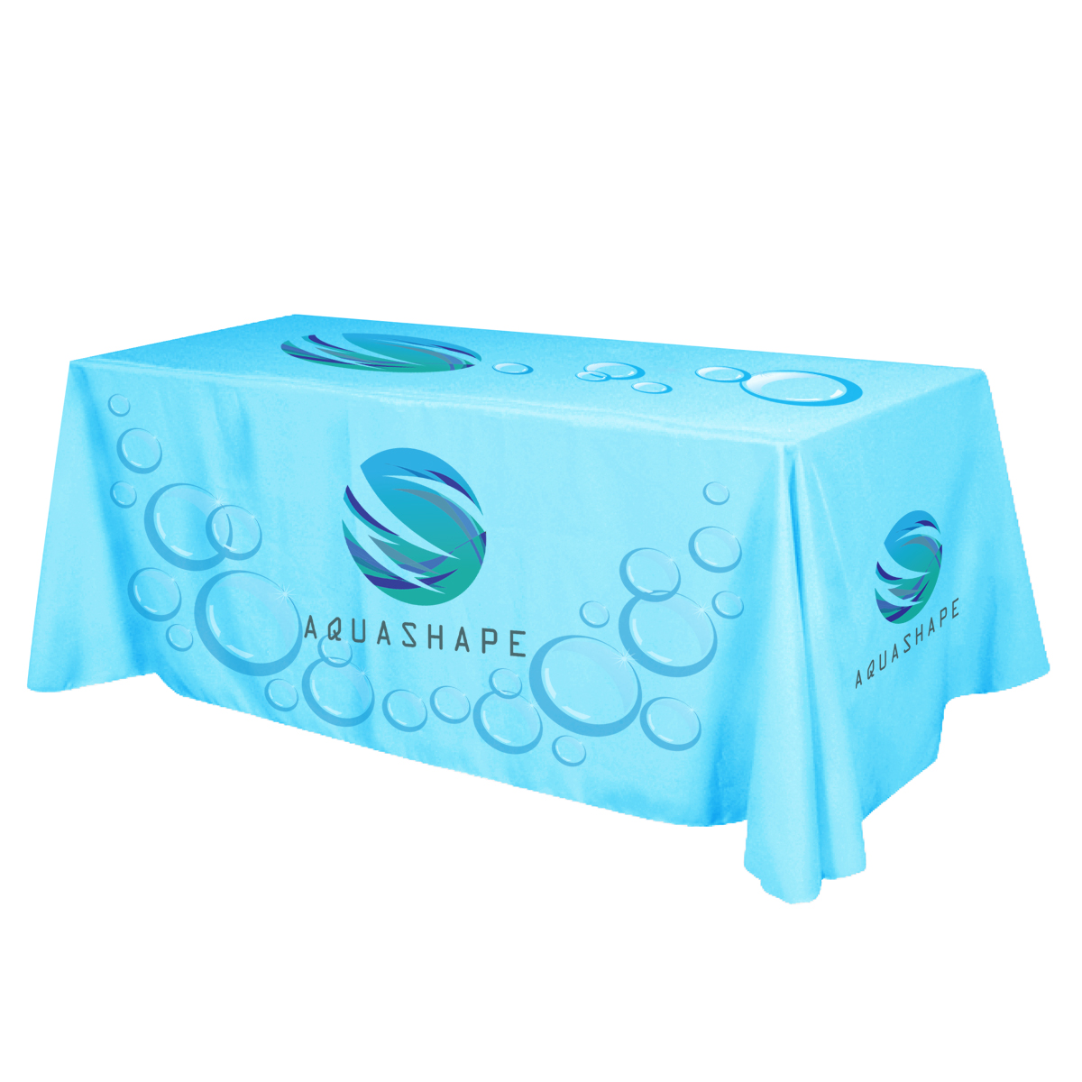 Sub Trable 8' Flat Dye Sub Table Cover - Washable Linen for Events