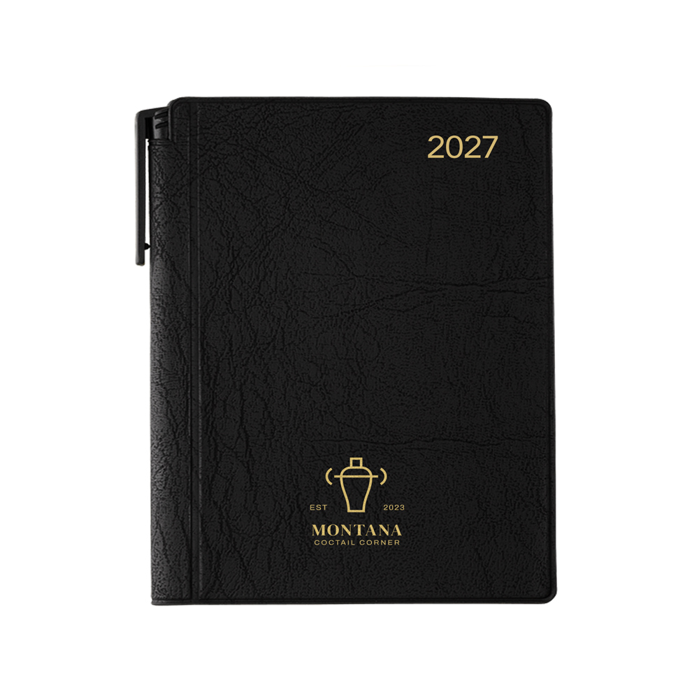 black-crush-compac-pocket-calendar-with-pen-myron-promotional-products