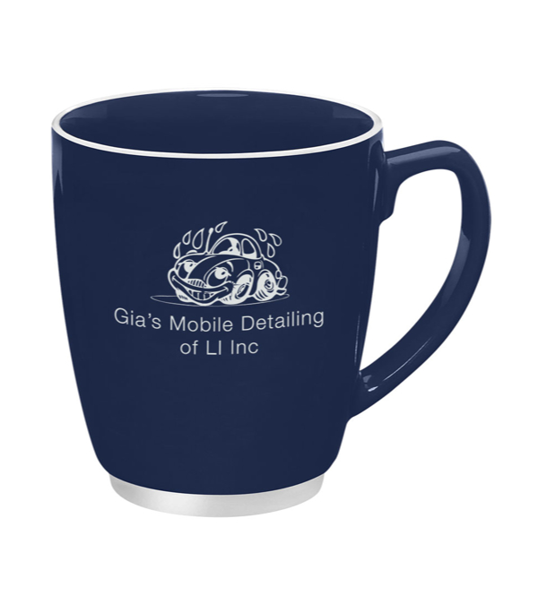 20 oz. Large Bistro Ceramic Mug with Accent | Myron Promotional Products